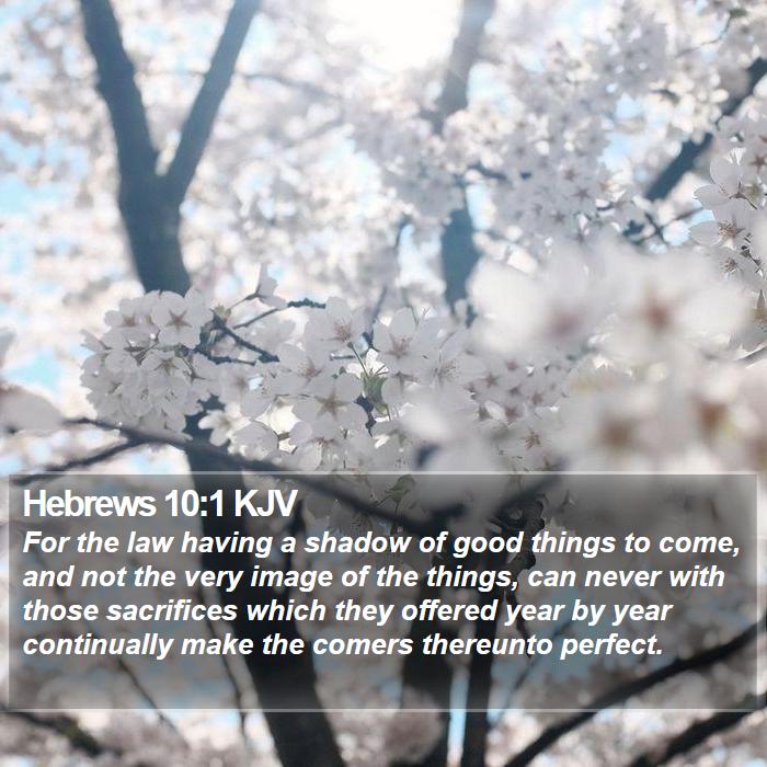 Hebrews 10:1 KJV Bible Study