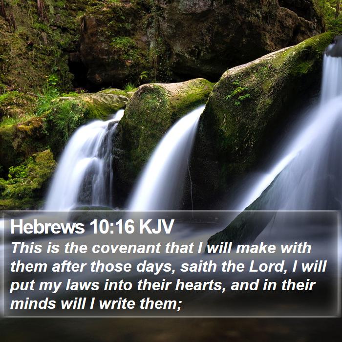 Hebrews 10:16 KJV Bible Study