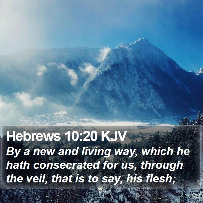 Hebrews 10:20 KJV Bible Study