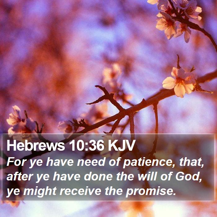 Hebrews 10:36 KJV Bible Study