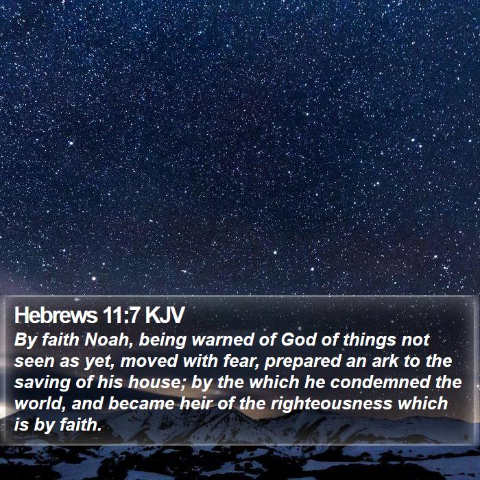 Hebrews 11:7 KJV Bible Study