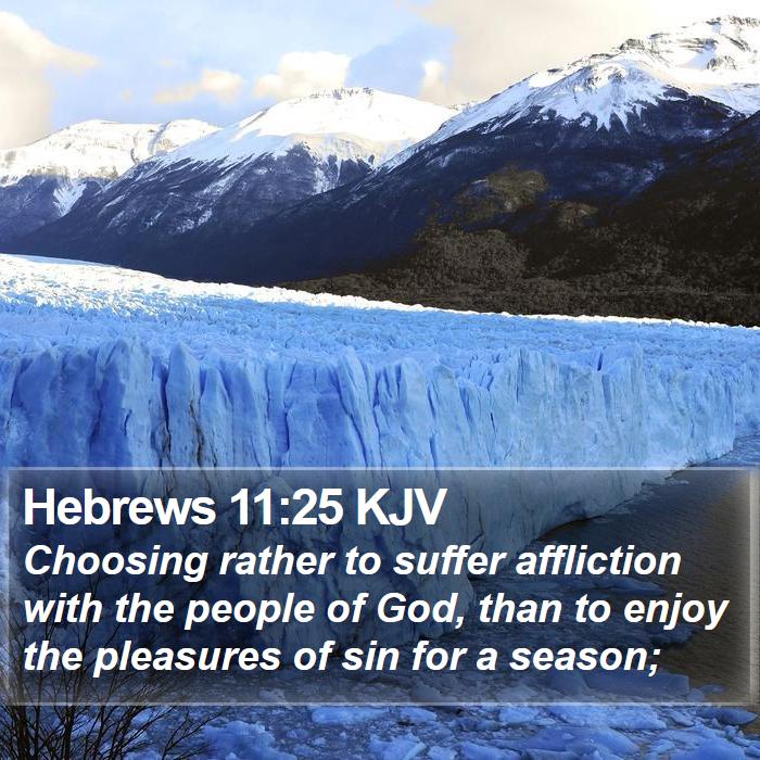 Hebrews 11:25 KJV Bible Study