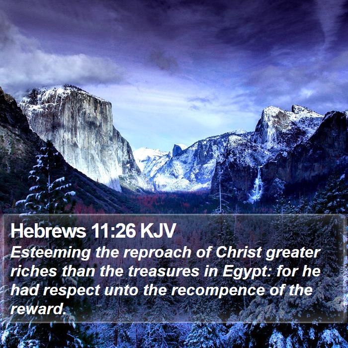 Hebrews 11:26 KJV Bible Study