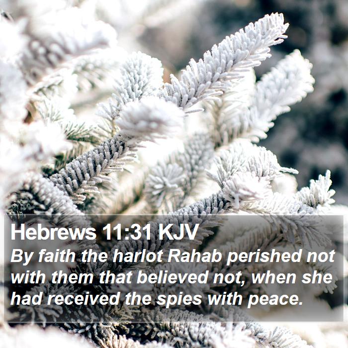 Hebrews 11:31 KJV Bible Study