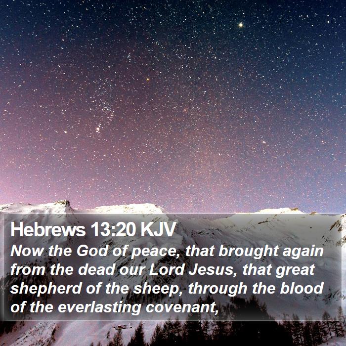 Hebrews 13:20 KJV Bible Study