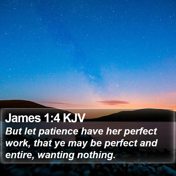 James 1:4 KJV Bible Study