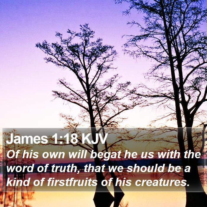 James 1:18 KJV Bible Study