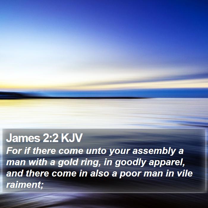 James 2:2 KJV Bible Study