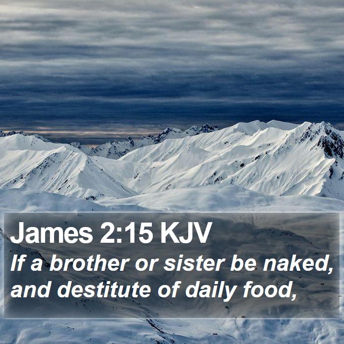 James 2:15 KJV Bible Study