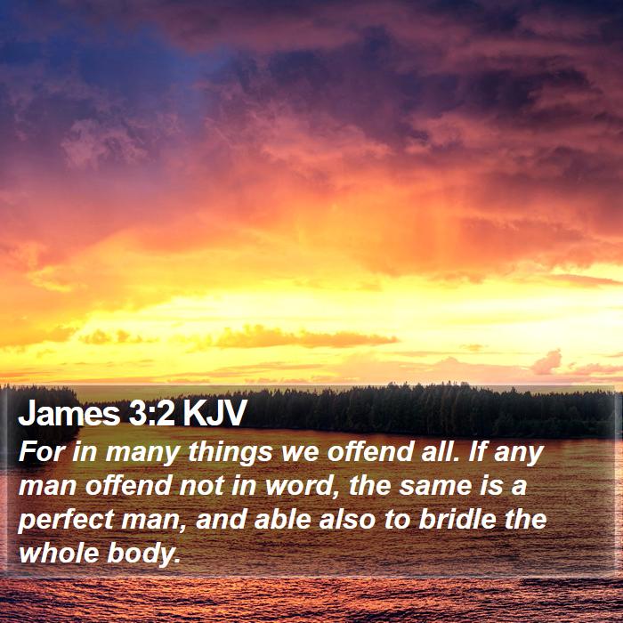 James 3:2 KJV Bible Study