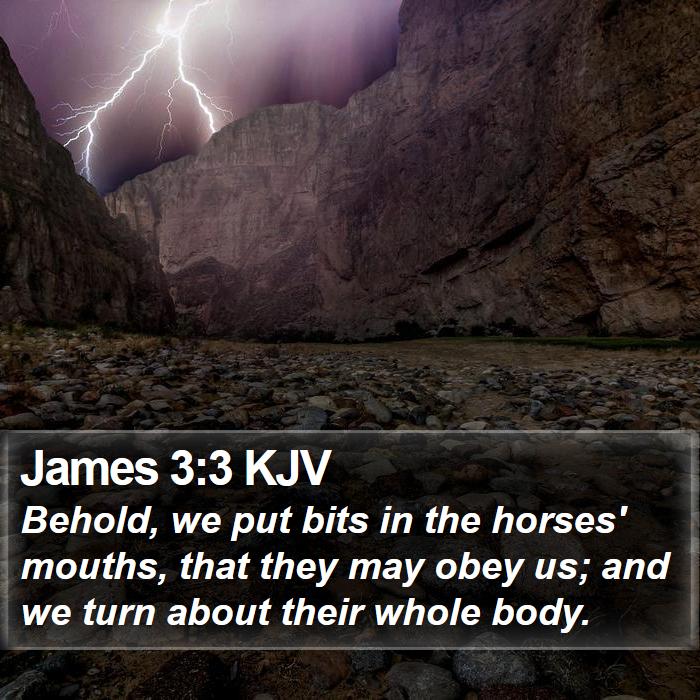 James 3:3 KJV Bible Study