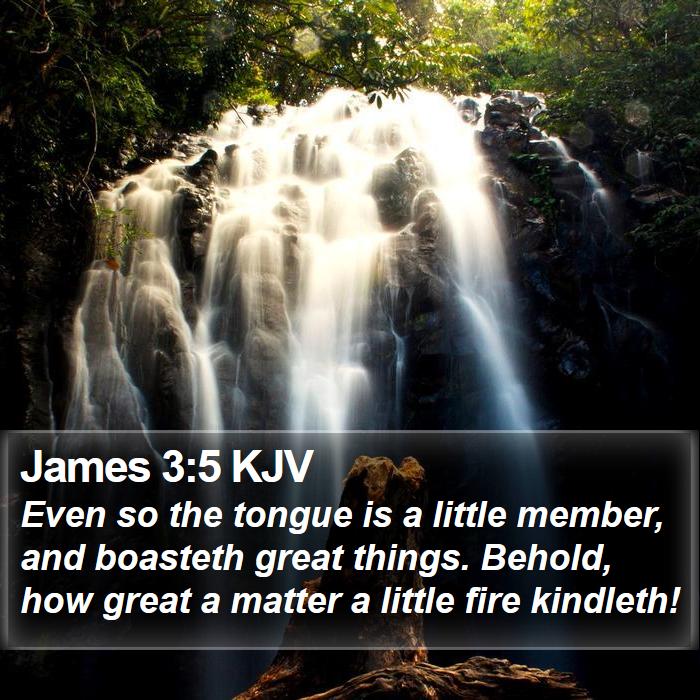 James 3:5 KJV Bible Study