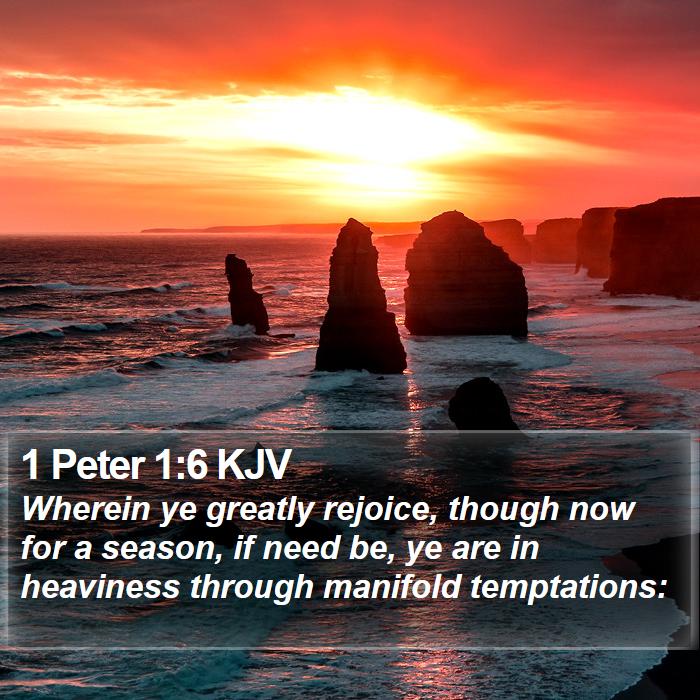 1 Peter 1:6 KJV Bible Study