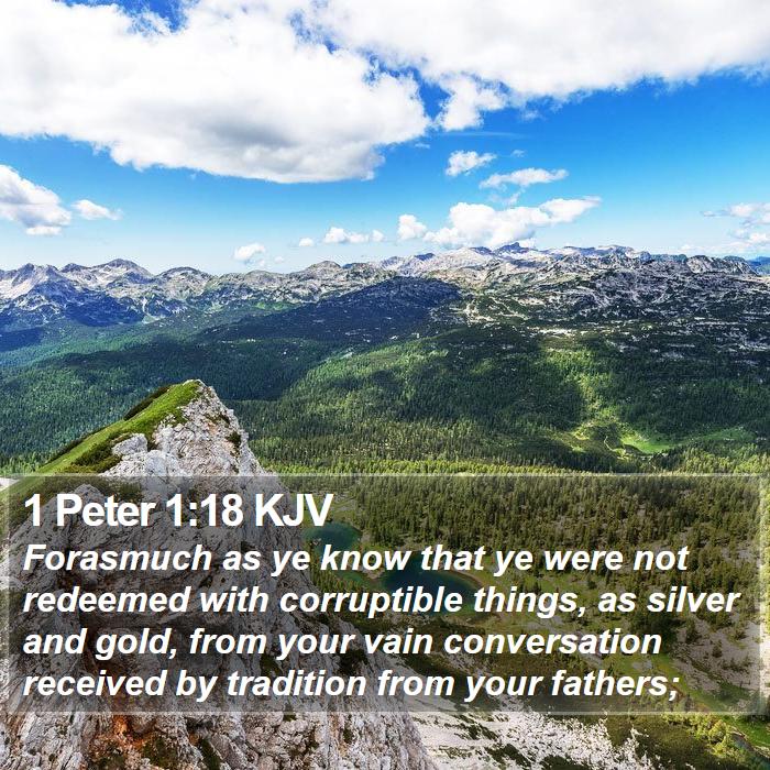 1 Peter 1:18 KJV Bible Study