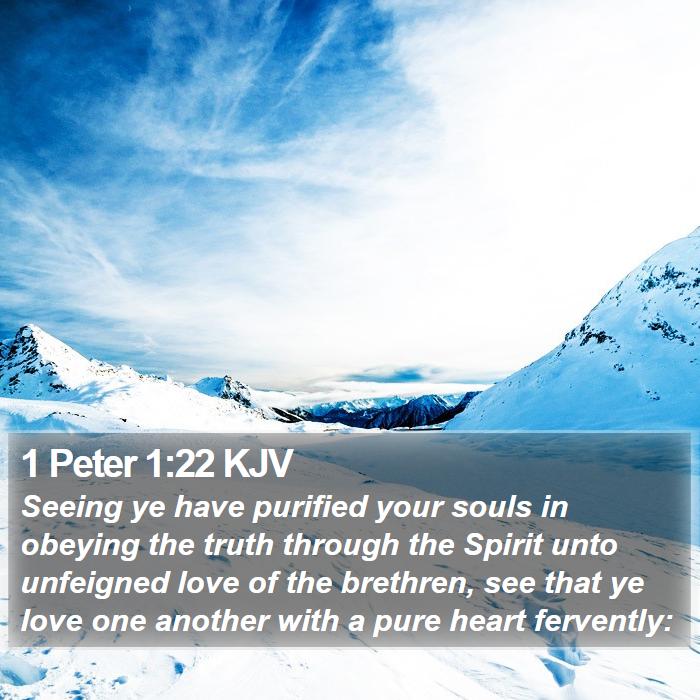 1 Peter 1:22 KJV Bible Study