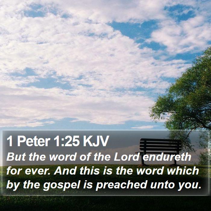 1 Peter 1:25 KJV Bible Study