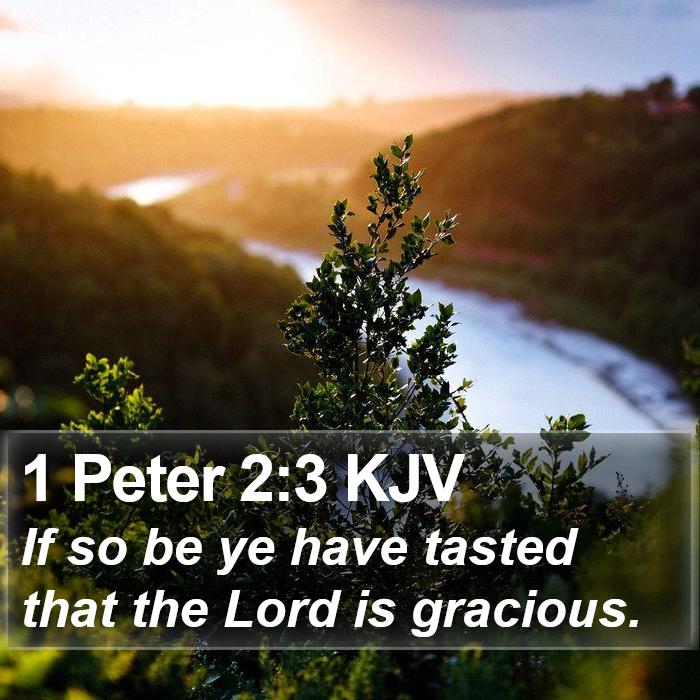 1 Peter 2:3 KJV Bible Study