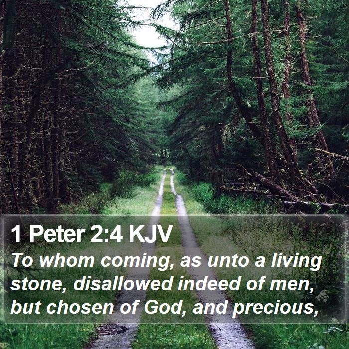 1 Peter 2:4 KJV Bible Study