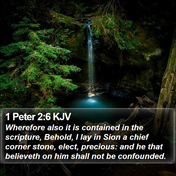 1 Peter 2:6 KJV Bible Study