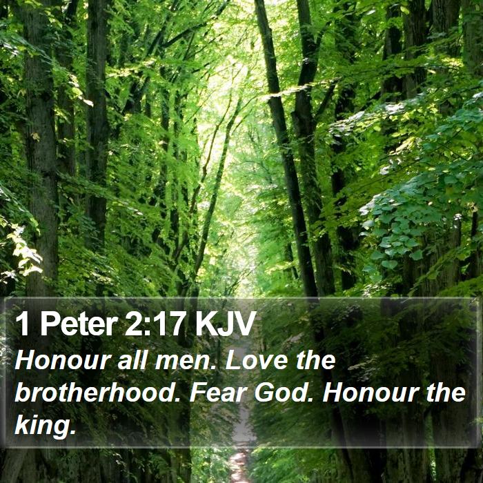 1 Peter 2:17 KJV Bible Study