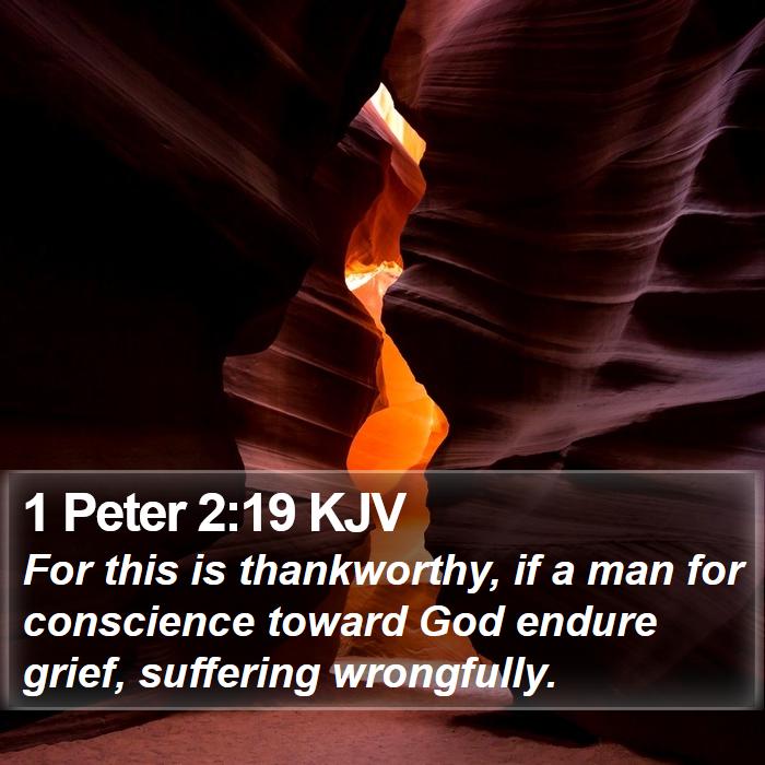 1 Peter 2:19 KJV Bible Study