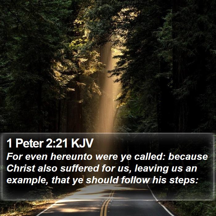 1 Peter 2:21 KJV Bible Study