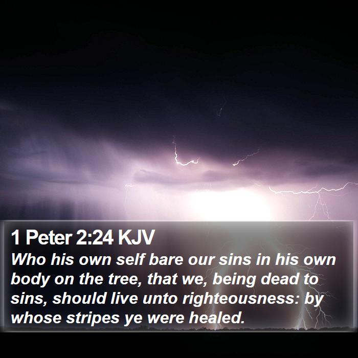 1 Peter 2:24 KJV Bible Study