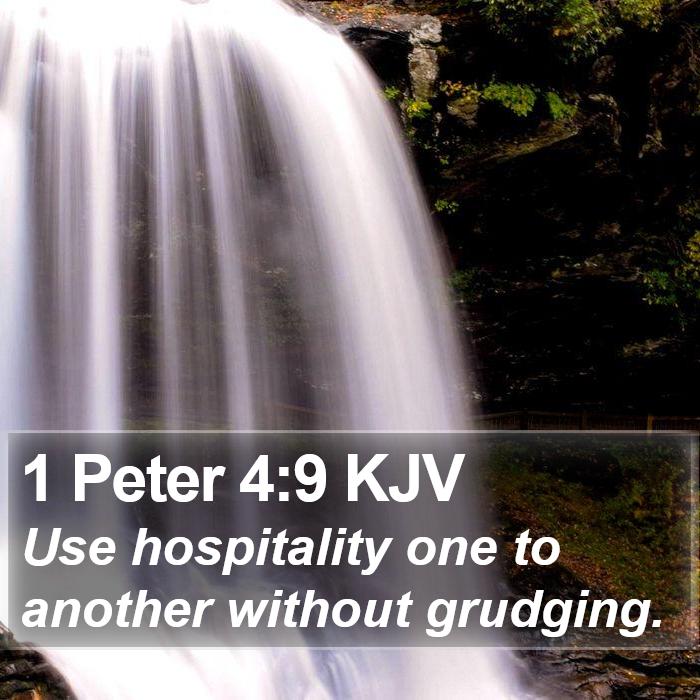 1 Peter 4:9 KJV Bible Study