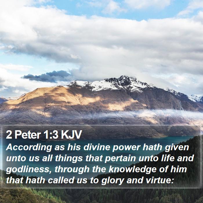 2 Peter 1:3 KJV Bible Study