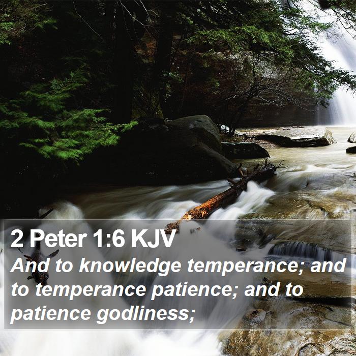 2 Peter 1:6 KJV Bible Study