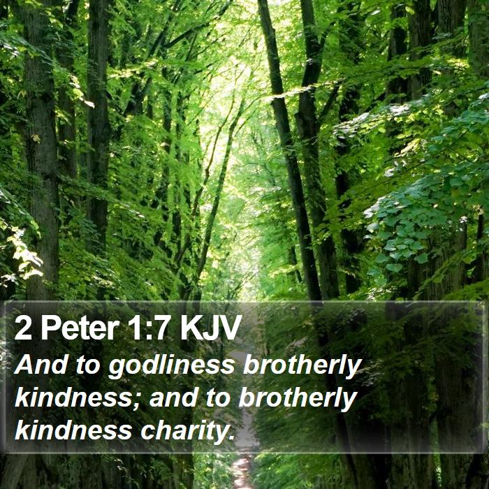 2 Peter 1:7 KJV Bible Study