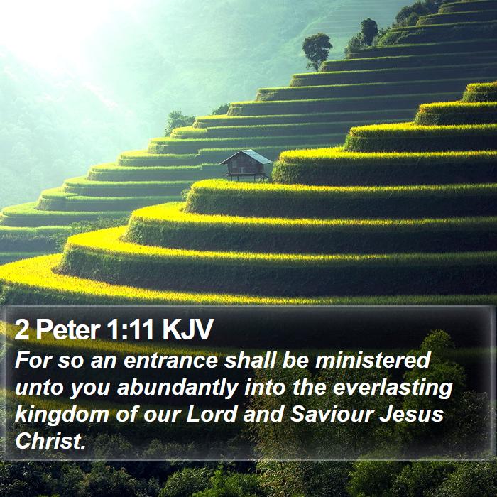 2 Peter 1:11 KJV Bible Study