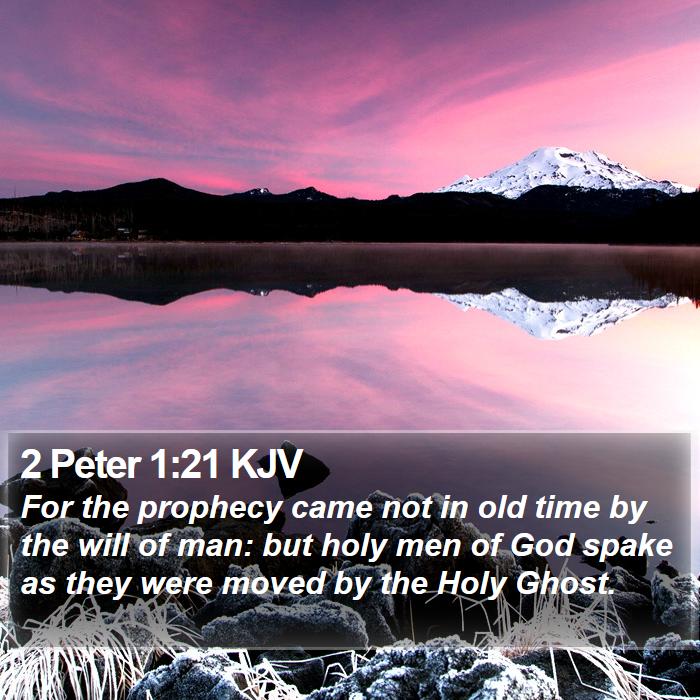 2 Peter 1:21 KJV Bible Study