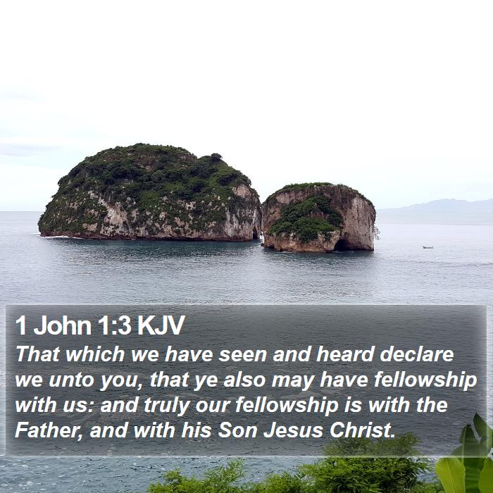 1 John 1:3 KJV Bible Study