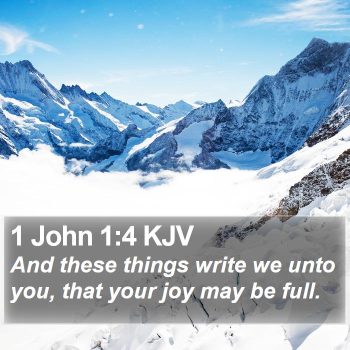 1 John 1:4 KJV Bible Study