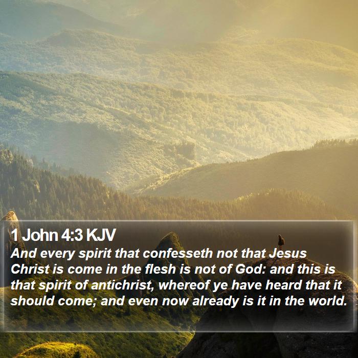 1 John 4:3 KJV Bible Study