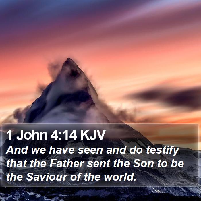 1 John 4:14 KJV Bible Study