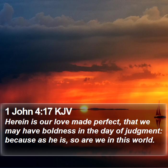 1 John 4:17 KJV Bible Study