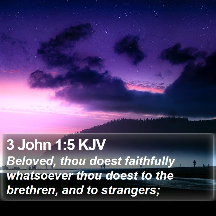 3 John 1:5 KJV Bible Study