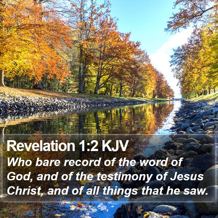 Revelation 1:2 KJV Bible Study