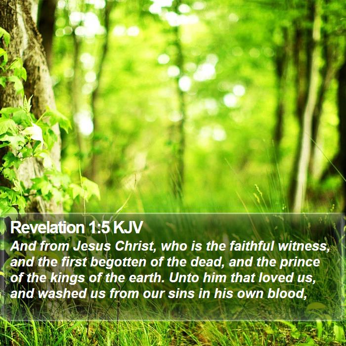 Revelation 1:5 KJV Bible Study