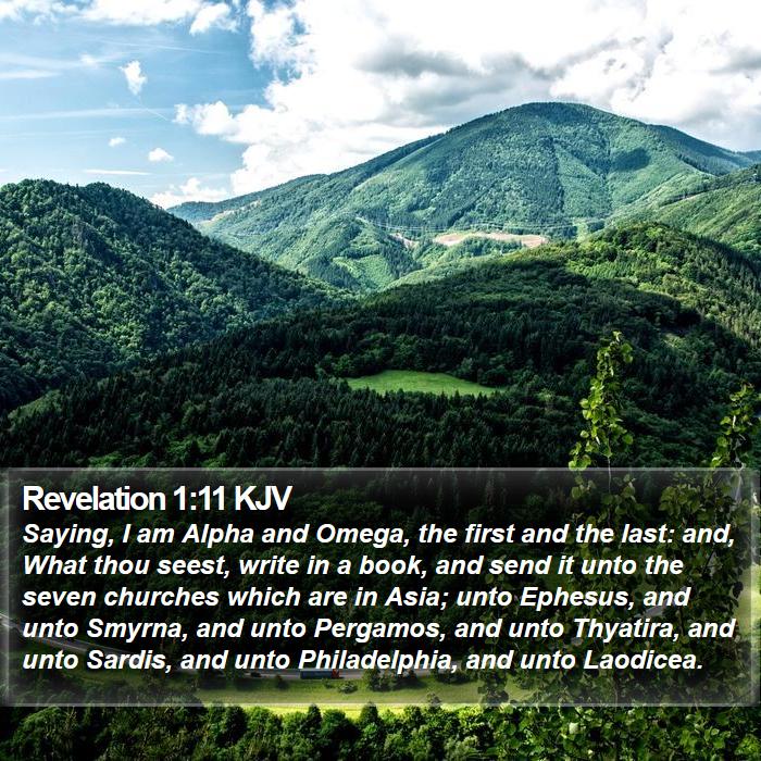 Revelation 1:11 KJV Bible Study