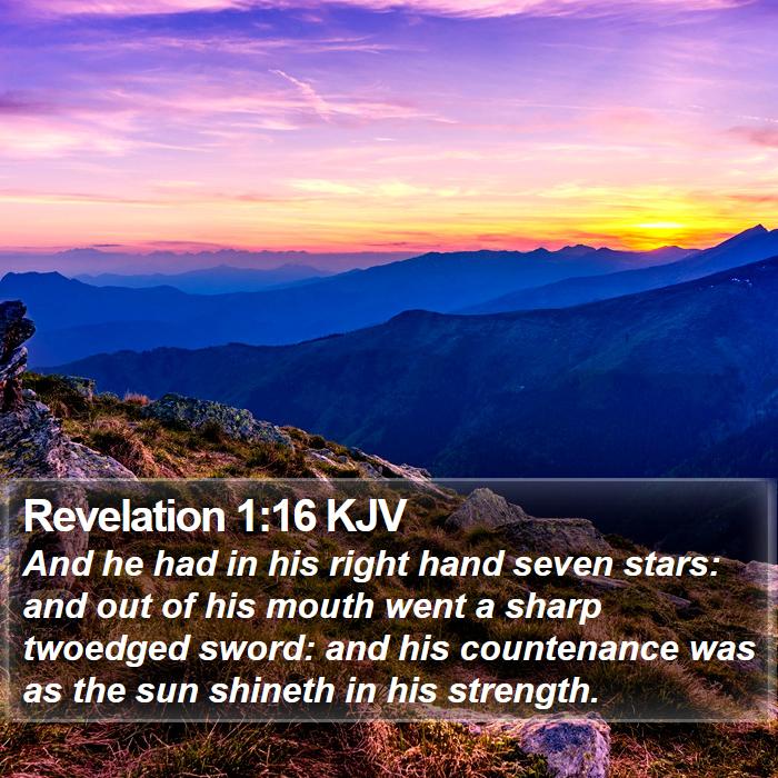 Revelation 1:16 KJV Bible Study