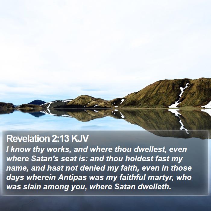 Revelation 2:13 KJV Bible Study