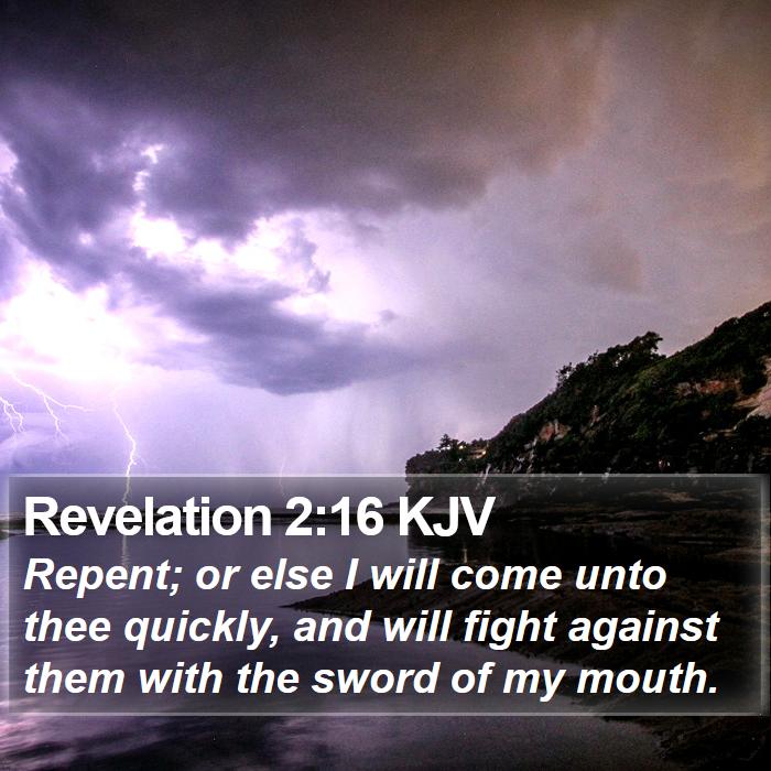 Revelation 2:16 KJV Bible Study