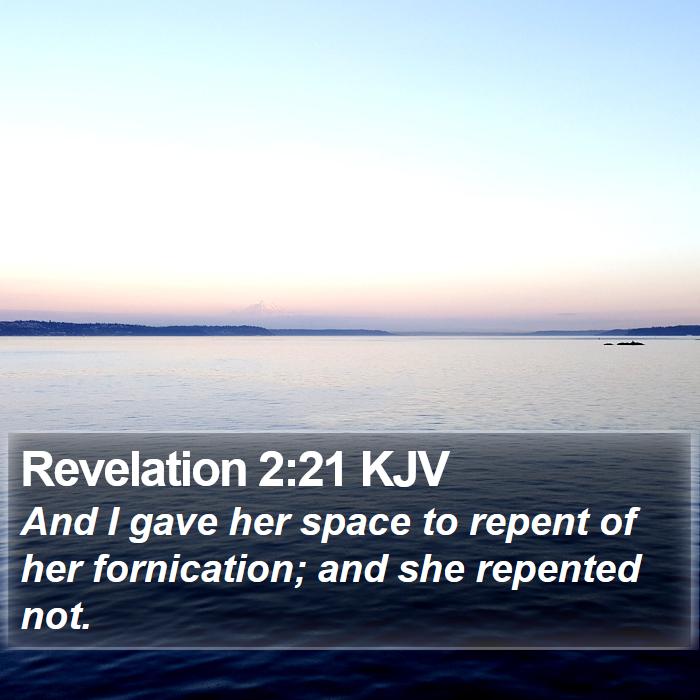 Revelation 2:21 KJV Bible Study