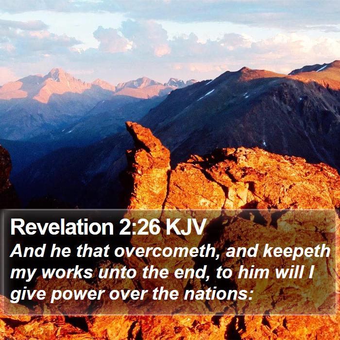 Revelation 2:26 KJV Bible Study