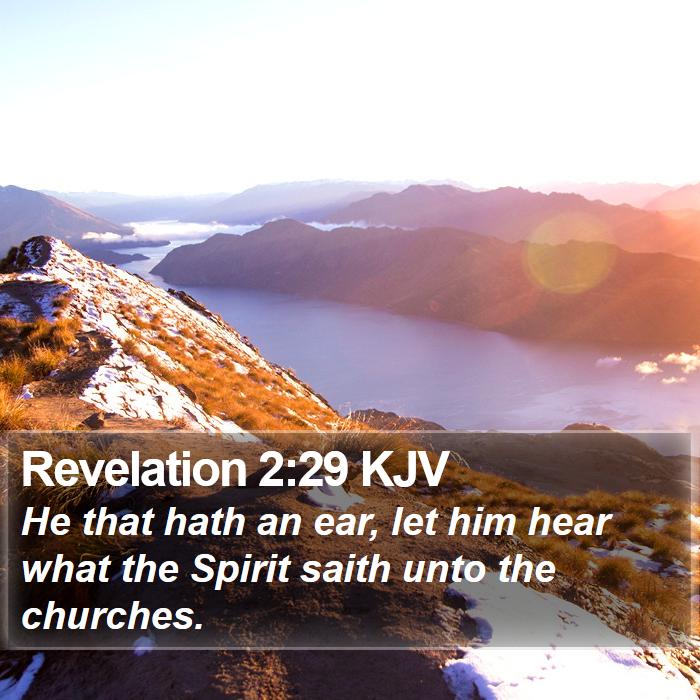 Revelation 2:29 KJV Bible Study