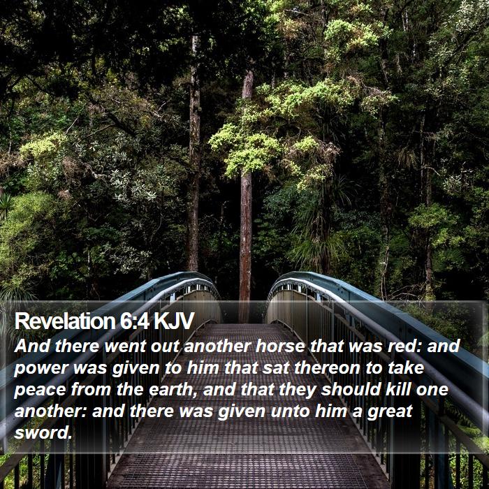 Revelation 6:4 KJV Bible Study