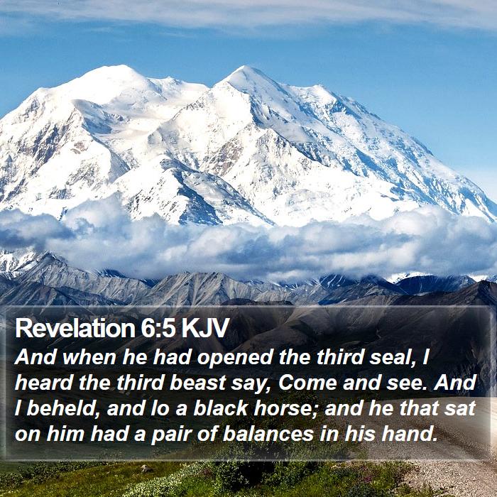 Revelation 6:5 KJV Bible Study